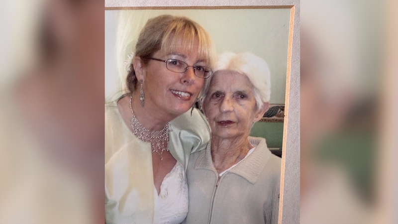 Annette McKay pictured with her mother Maggie O'Connor, who was in the Tuam Mother and Baby home and lost her baby Mary Margaret there