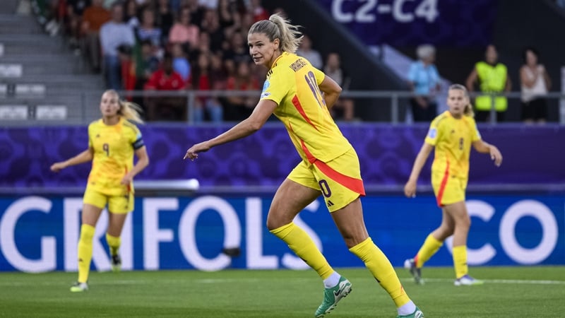 Justine Vanhaevermaet is an aerial threat for Belgium at setpieces