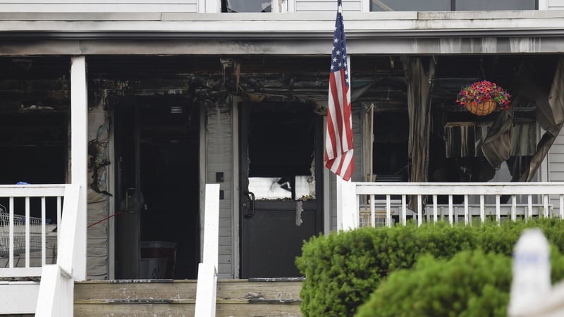 The fire broke out at around 2.30am Irish time
