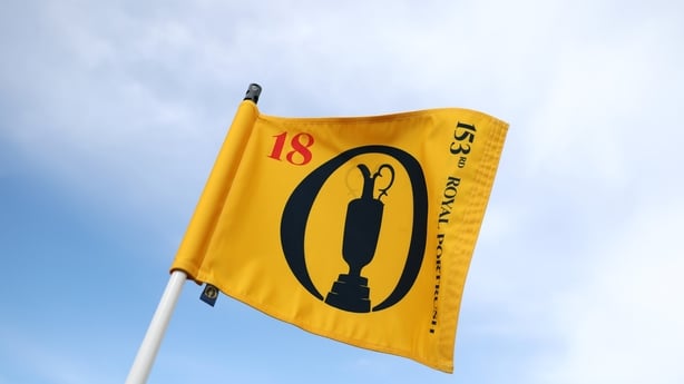 PORTRUSH, NORTHERN IRELAND - APRIL 22: The 18th pin flag is seen during media day for the The 153rd Open Championship at Royal Portrush Golf Club on April 22, 2025 in Portrush, Northern Ireland. (Photo by Richard Heathcote/R&A/R&A via Getty Images)