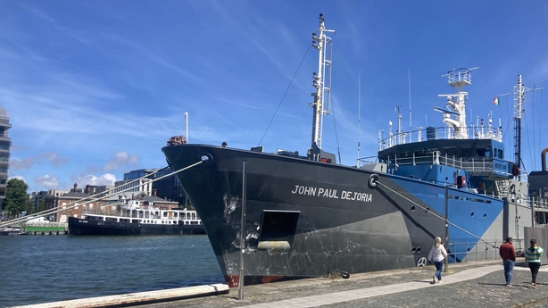 a ship on the water