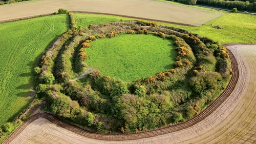 Carefully maintained fields surround it but this ring fort remains untouched (Pics: Richard Mills)