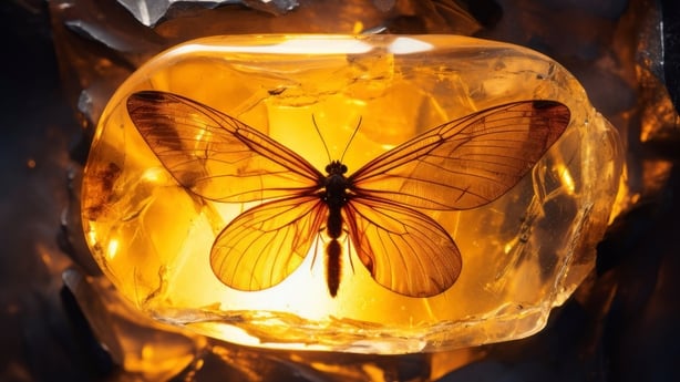 An insect preserved in Baltic amber