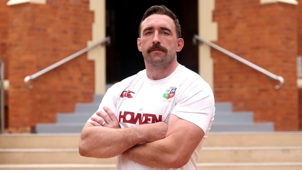 BRISBANE, AUSTRALIA - JULY 15: Jack Conan of the British & Irish Lions poses during the media session held at Churchie School on July 15, 2025 in Brisbane, Australia. (Photo by David Rogers/Getty Images)