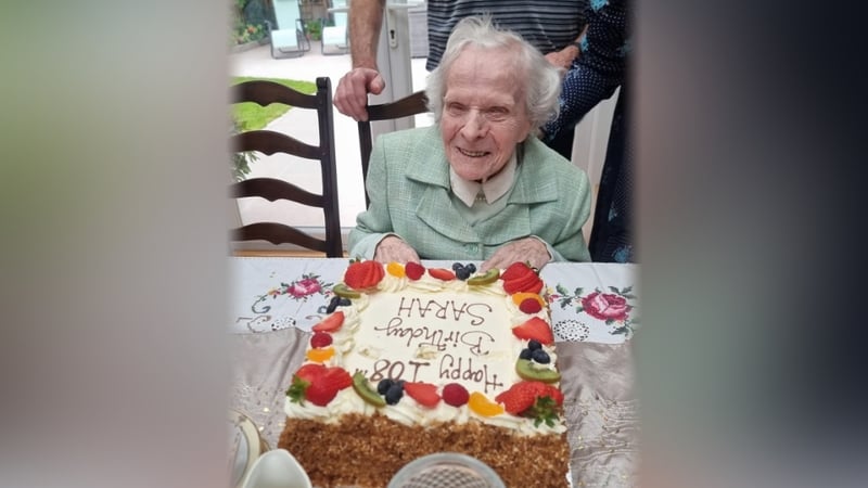 Sarah Coyle pictured celebrating her 108th birthday last year
