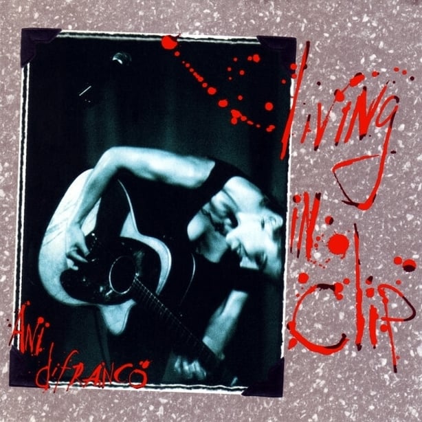 Front cover of the album 'Living in Clip' by Ani DeFranco
