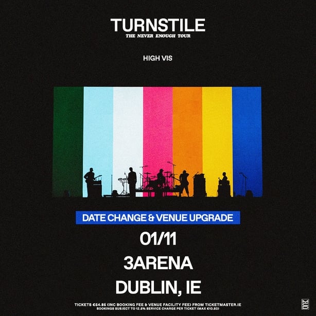 Turnstile at the 3Arena poster