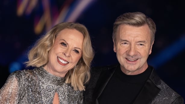HEMEL HEMPSTEAD, ENGLAND - JANUARY 08: Jayne Torvill and Christopher Dean attend the photocall for "Dancing On Ice" 2025 at Bovingdon Airfield Studios on January 08, 2025 in London, England. (Photo by Jeff Spicer/Getty Images)