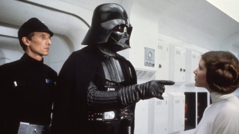 Darth Vader as seen in a scene in Stars Wars: A New Hope