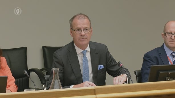 Chief Executive of An Coimisiún Togháin Art O'Leary speaking to the Oireachtas Committee on Disabilty Matters