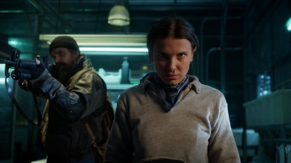 David Harbour as Jim Hopper and Millie Bobby Brown as Eleven in Stranger Things