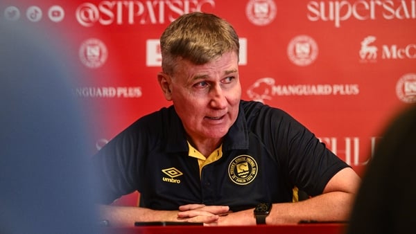 Manager Stephen Kenny during a St Patrick's Athletic media conference at Richmond Park in Dublin.