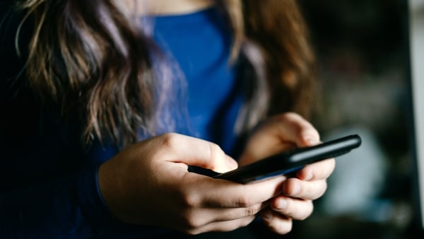 Girl using a mobile phone