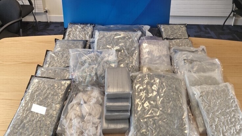 Cannabis herb, cocaine and crack cocaine were seized by gardaí during searches in Clondalkin on 16 July