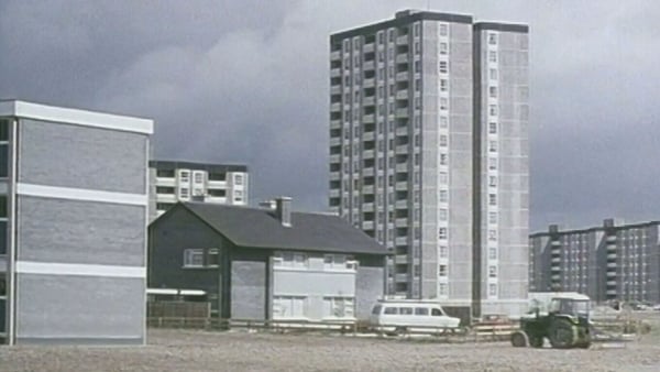 A flats complex at the Ballymun Housing Project in the 1960s (Image: Irish Film Institute)