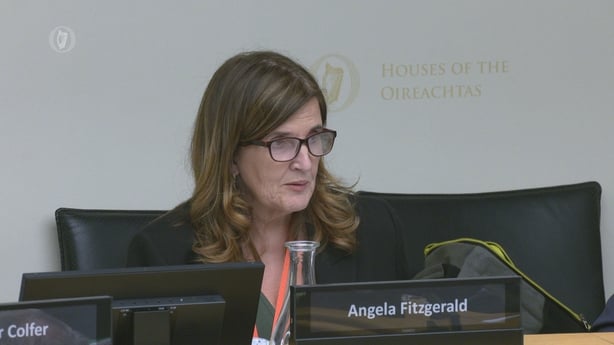 HIQA Chief Executive Angela Fitzgerald delivers her opening statement to the Public Accounts Committee on 17 July