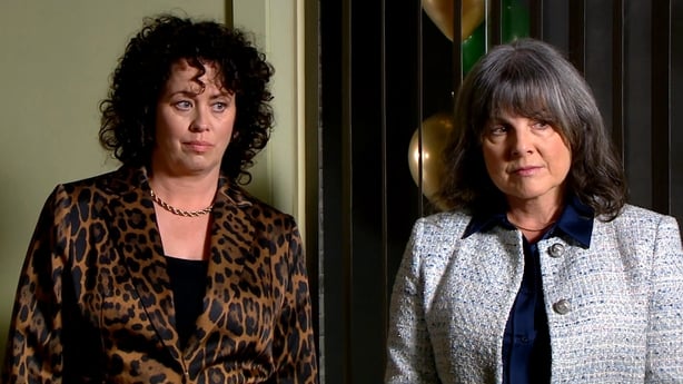 Sharon and Emma watch on