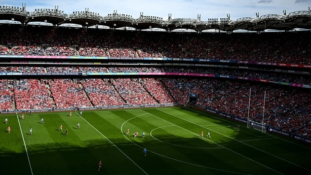5 July 2025; A general view of Croke Park during the GAA Hurling All-Ireland Senior Championship semi-final match between Cork and Dublin at Croke Park in Dublin. Photo by Stephen McCarthy/Sportsfile
