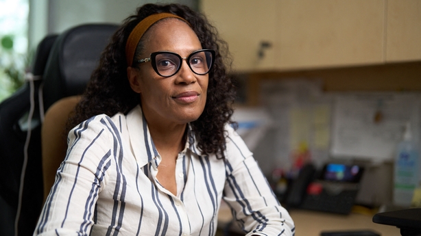 Paediatric infectious disease specialist Dr. Michelle Barton-Forbes speaks during an interview in her office at London Health Sciences Centre in London, Ontario
