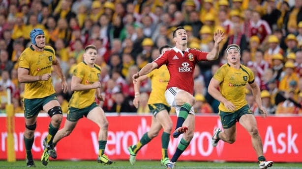 22 June 2013; Johnathan Sexton, British & Irish Lions. British & Irish Lions Tour 2013, 1st Test, Australia v British & Irish Lions, Suncorp Stadium, Brisbane, Queensland, Australia. Picture credit: Stephen McCarthy / SPORTSFILE