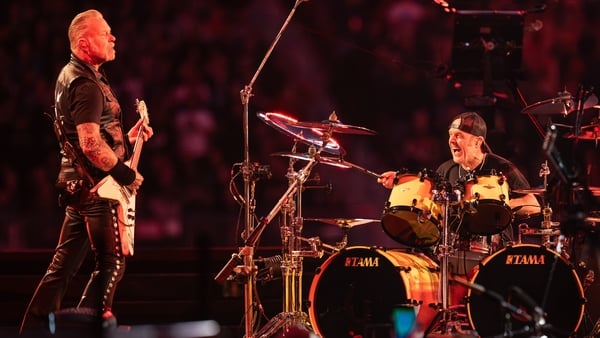 ames Hetfield and Lars Ulrich of Metallica perform at Levi's Stadium on 20 June, 2025 in Santa Clara, California
