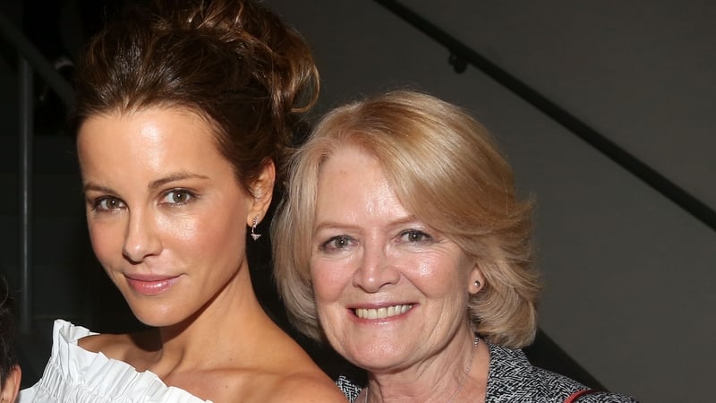 Kate Beckinsale with her actress mother, Judy Loe