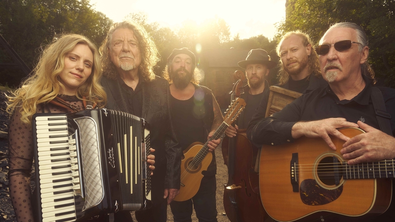 The album on Nonesuch Records sees Plant joined by Saving Grace - vocalist Suzi Dian, drummer Oli Jefferson, guitarist Tony Kelsey, banjo and string player Matt Worley, and cellist Barney Morse-Brown Photo: Tom Oldham