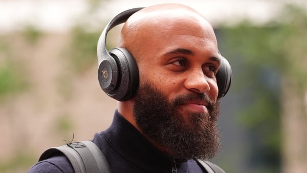 Brentford's Bryan Mbeumo arrives to the stadium ahead of during the Premier League match at the Gtech Community Stadium, Brentford. Picture date: Sunday May 18, 2025.
