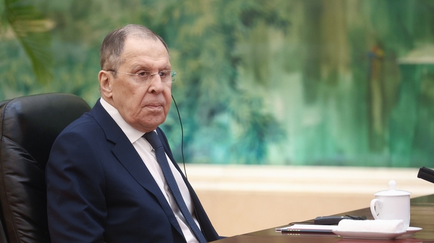BEIJING, CHINA - JULY 15: (----EDITORIAL USE ONLY - MANDATORY CREDIT - 'RUSSIAN MINISTRY OF FOREIGN AFFAIRS PRESS SERVICE / HANDOUT' - NO MARKETING NO ADVERTISING CAMPAIGNS - DISTRIBUTED AS A SERVICE TO CLIENTS----) Russia's Minister of Foreign Affairs Sergei Lavrov meets with China's President Xi J