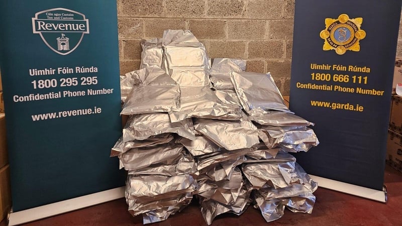Approximately 80kg of herbal cannabis was seized during the operation