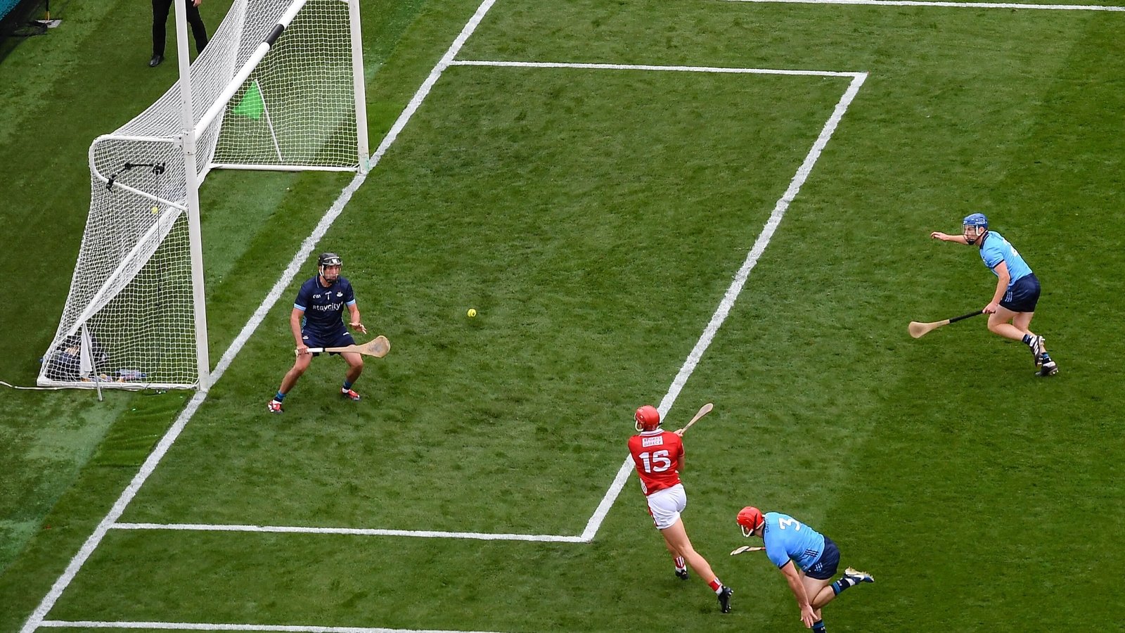 Brian Hayes fires home Dublin's opening goal in the semi-final