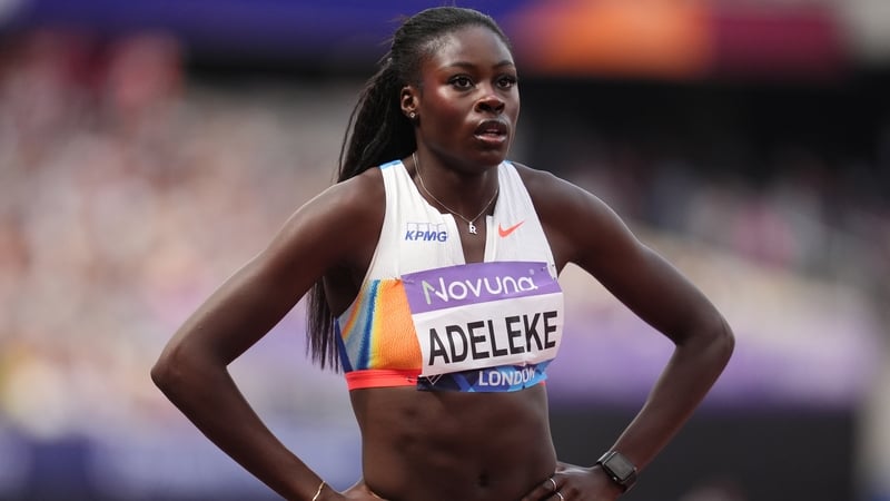 Rhasidat Adeleke after finishing fourth in the London event