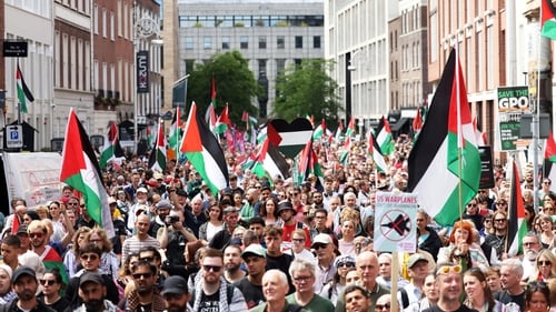 The march was organised by the Ireland-Palestine Solidarity Campaign