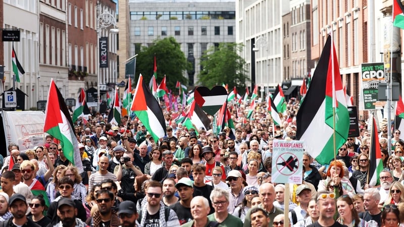 The march was organised by the Ireland-Palestine Solidarity Campaign
