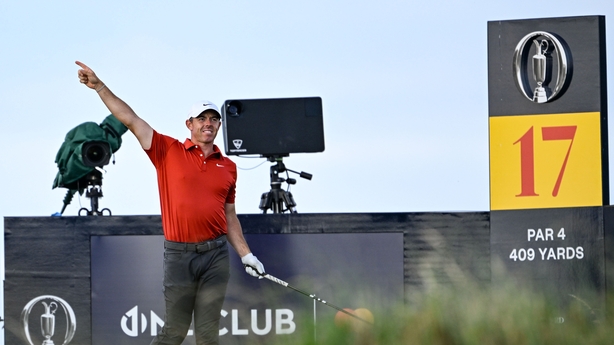 Rory McIlroy went right off the 17th tee