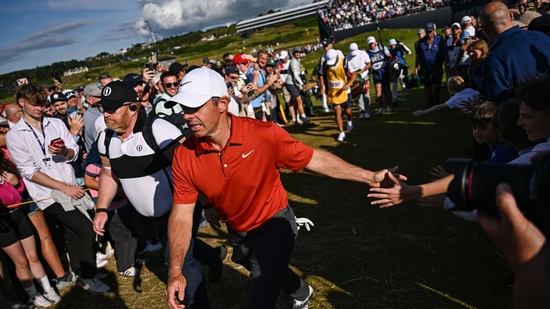 The crowd were firmly behind Rory McIlroy on Saturday