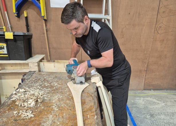 Sean Torpey making a hurley