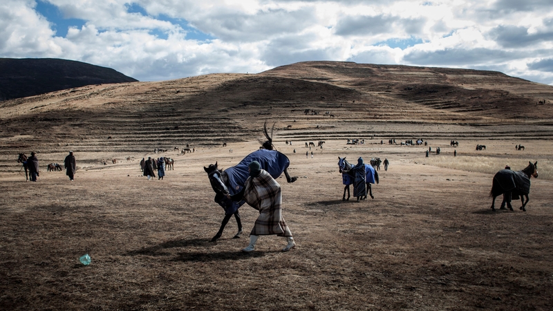 Horse racing in Lesotho is not just a sport, it is a cultural carnival (file photo)