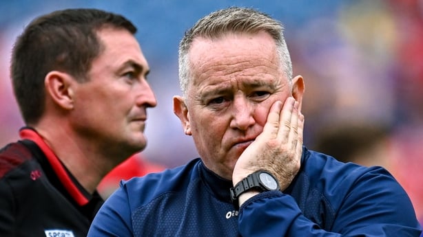 20 July 2025; Cork manager Pat Ryan after his side's defeat in the GAA Hurling All-Ireland Senior Championship final match between Cork and Tipperary at Croke Park in Dublin. Photo by Piaras Ó Mídheach/Sportsfile