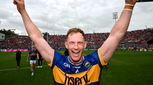 Michael Breen of Tipperary celebrates after the GAA Hurling All-Ireland Senior Championship final match between Cork and Tipperary at Croke Park in Dublin. Photo by Stephen McCarthy/Sportsfile