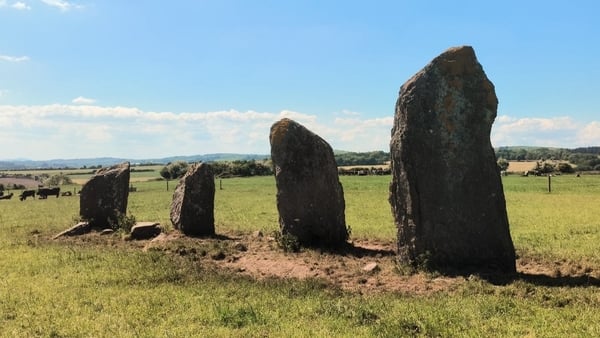 Megalithic standing stones at Castlelack, Co. Cork