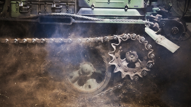 a close-up of a tank