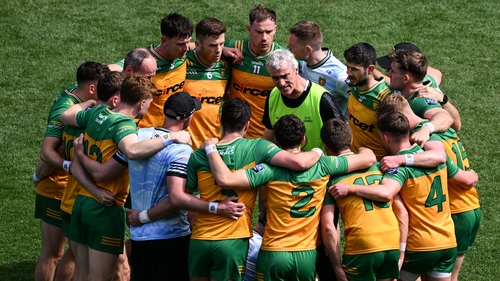 Jim McGuinness address his troops ahead of their semi-final win over Meath