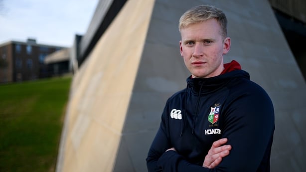 21 July 2025; Jamie Osborne poses for a portrait after a British & Irish Lions squad media conference at Xavier College in Melbourne, Australia. Photo by Brendan Moran/Sportsfile