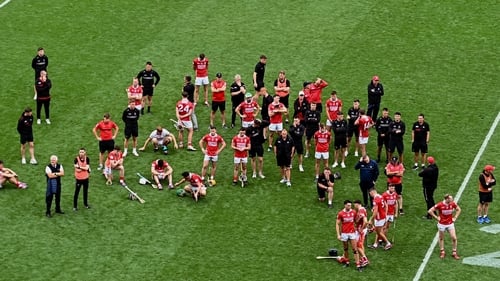 Cork players at full-time