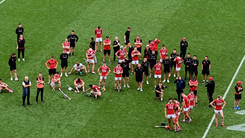 Cork players at full-time