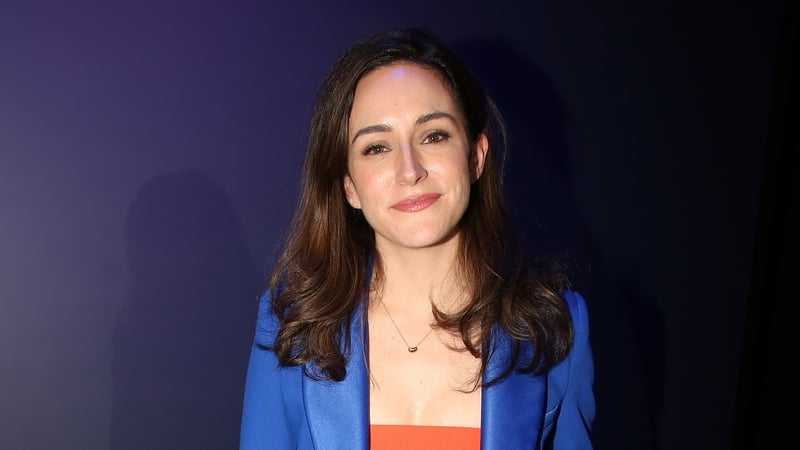 Comedian Janine Harouni poses backstage at the one-woman stand-up-comedy show "Man'oushe". Getty Images.