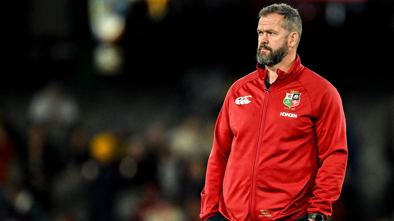 British and Irish Lions head coach Andy Farrell