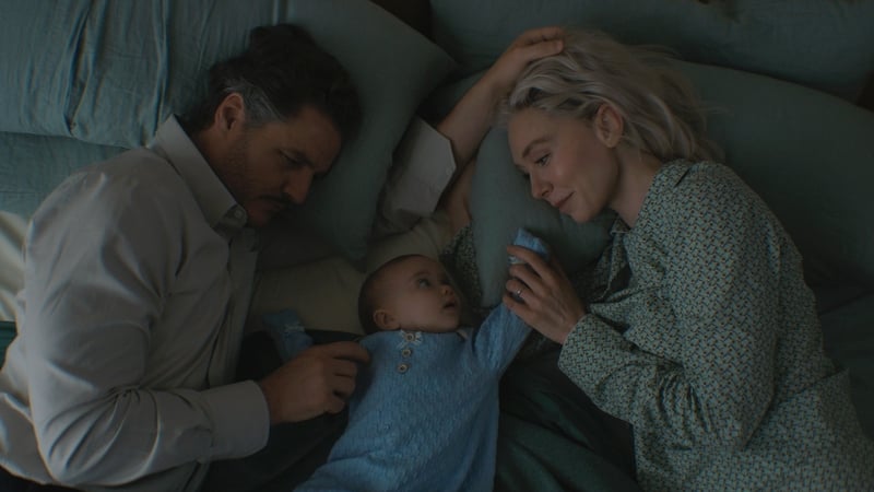 Pedro Pascal and Vanessa Kirby in The Fantastic Four: First Steps