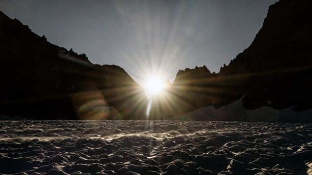 The Glacier de la Selle is pictured in the Écrins Massif in the French Alps